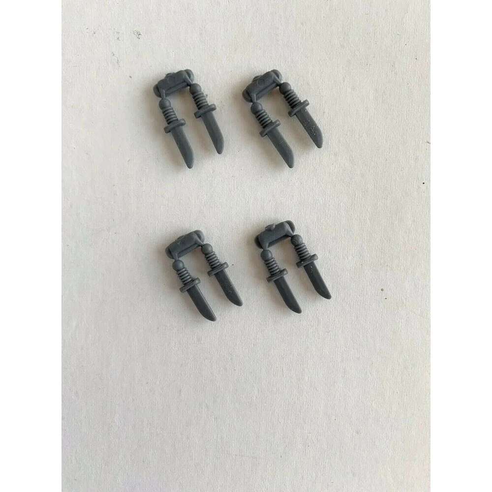 LEGO 8 X Dark Bluish Grey Dagger Weapon Kitchen Utensil RARE NEW
